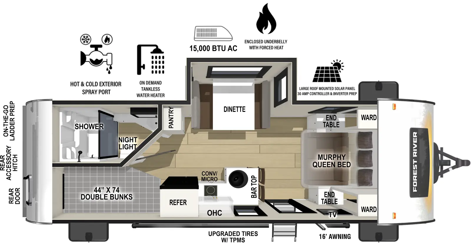 R Pod West Coast RP-203 Floorplan